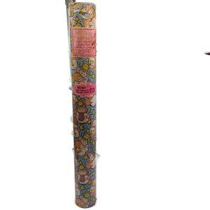 Vintage Cleo Wrapping Paper New Holiday Fantasy Jumbo Roll -100 Square Feet